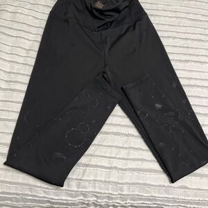 Disney Mickey Mouse Star Pattern Leggings - Black